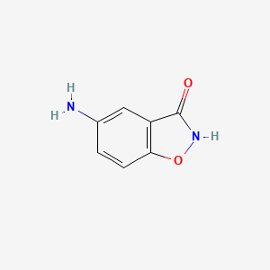 Chemical structure of 5-Aminobenzo[d]isoxazol-3(2H)-one