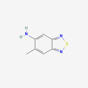 Chemical structure of 5-Amino-6-methyl-2,1,3-benzothiadiazole