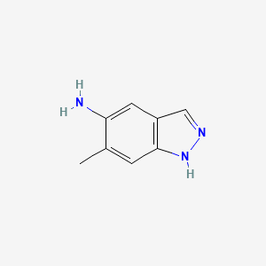 Chemical structure of 6-methyl-1H-indazol-5-amine