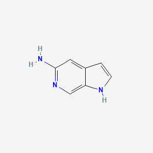 Chemical structure of 5-Amino-6-azaindole