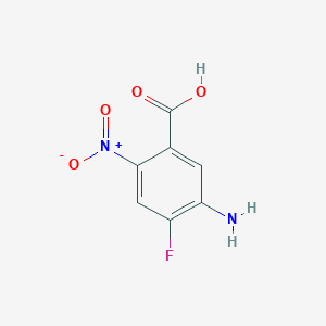 Chemical structure of 5-Amino-4-fluoro-2-nitrobenzoic acid