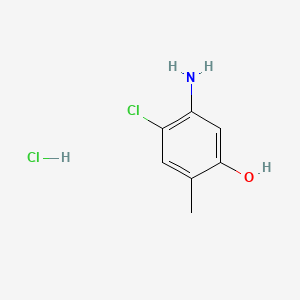 Chemical structure of 5-Amino-4-chloro-o-cresol hydrochloride