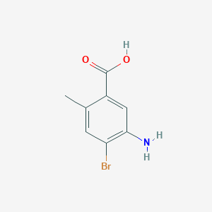 Chemical structure of 5-Amino-4-bromo-2-methylbenzoic acid
