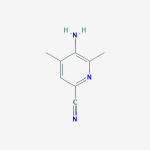 Chemical structure of 5-Amino-4,6-dimethylpicolinonitrile