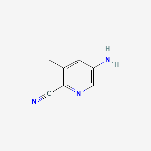 Chemical structure of 5-Amino-3-methylpicolinonitrile