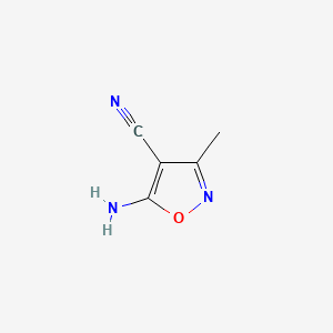 Chemical structure of 5-Amino-3-methylisoxazole-4-carbonitrile