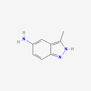 Chemical structure of 3-methyl-1H-indazol-5-amine