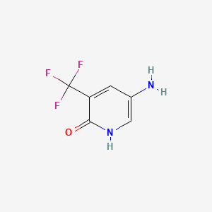 Chemical structure of 5-Amino-3-(trifluoromethyl)pyridin-2-ol