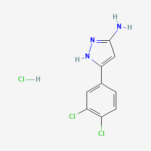 Chemical structure of 5-Amino-3-(3,4-dichlorophenyl)pyrazole Hydrochloride