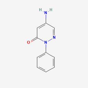 Chemical structure of 5-Amino-2-Phenylpyridazin-3(2H)-One