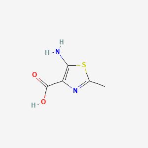 Chemical structure of 5-Amino-2-methylthiazole-4-carboxylic acid