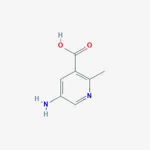 Chemical structure of 5-Amino-2-methylnicotinic acid