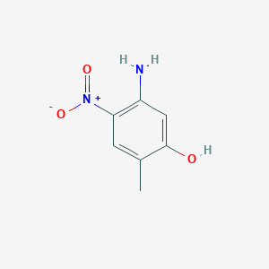 Chemical structure of 5-Amino-2-methyl-4-nitrophenol