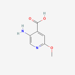 Chemical structure of 5-Amino-2-methoxypyridine-4-carboxylic Acid