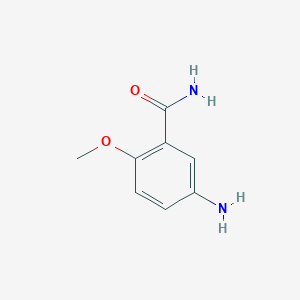 Chemical structure of 5-Amino-2-methoxybenzamide