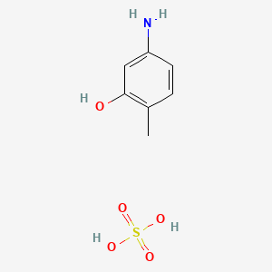 Chemical structure of 5-Amino-2-methylphenol sulfate