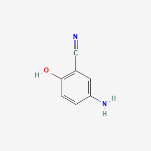 Chemical structure of 5-Amino-2-hydroxybenzonitrile