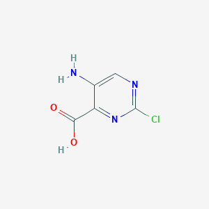 Chemical structure of 5-AMino-2-chloropyriMidine-4-carboxylic acid