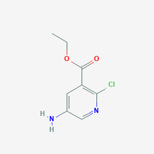 Chemical structure of 5-Amino-2-chloronicotinic acid ethyl ester