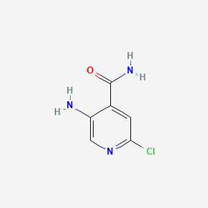 Chemical structure of 5-Amino-2-chloroisonicotinamide