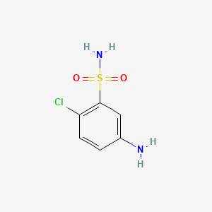 Chemical structure of 5-Amino-2-chlorobenzenesulfonamide