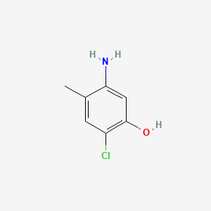 Chemical structure of 5-Amino-2-chloro-4-methylphenol