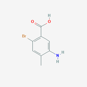 Chemical structure of 5-Amino-2-bromo-4-methylbenzoic acid