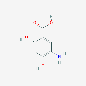Chemical structure of 5-AMINO-2,4-DIHYDROXYBENZOIC ACID