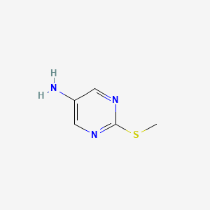Chemical structure of 5-Amino-2-(methylthio)pyrimidine