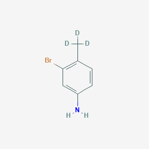 Chemical structure of 5-Amino-2-(methyl-d3)-bromobenzene
