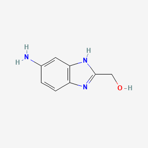Chemical structure of 5-Amino-2-(hydroxymethyl)benzimidazole
