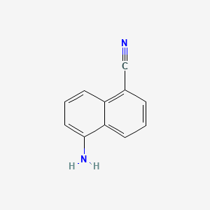 Chemical structure of 5-Amino-1-naphthonitrile
