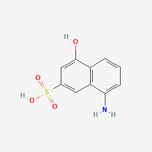 Chemical structure of 5-Amino-1-naphthol-3-sulfonic Acid Hydrate