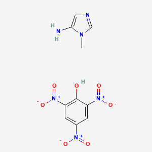 Chemical structure of 5-Amino-1-methylimidazole Picrate