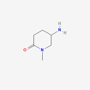 Chemical structure of 5-Amino-1-methyl-2-piperidinone