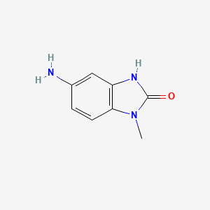 Chemical structure of 5-Amino-1-methyl-1H-benzo[d]imidazol-2(3H)-one