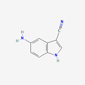 Chemical structure of 5-Amino-1H-indole-3-carbonitrile
