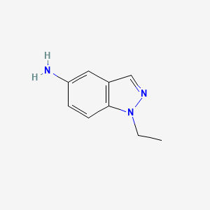 Chemical structure of 5-Amino-1-ethyl-1H-indazole