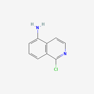 Chemical structure of 5-Amino-1-chloroisoquinoline