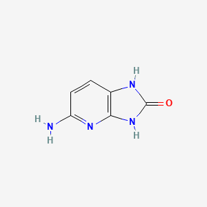 Chemical structure of 5-Amino-1,3-Dihydro-2H-Imidazo[4,5-B]Pyridin-2-One