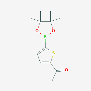 Chemical structure of 5-Acetylthiophene-2-boronic acid pinacol ester