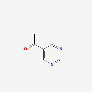 Chemical structure of 5-Acetylpyrimidine