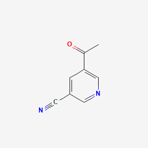 Chemical structure of 5-Acetylnicotinonitrile