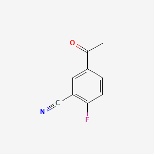 Chemical structure of 5-acetyl-2-fluorobenzonitrile