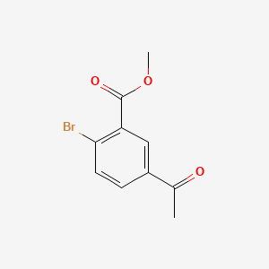 Chemical structure of Methyl 5-acetyl-2-bromobenzoate