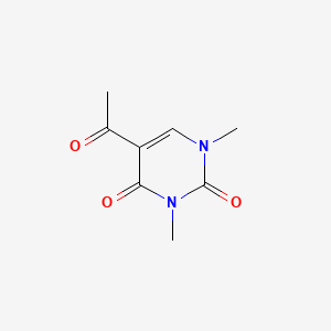 Chemical structure of 5-Acetyl-1,3-dimethyl-2,4(1H,3H)-pyrimidinedione