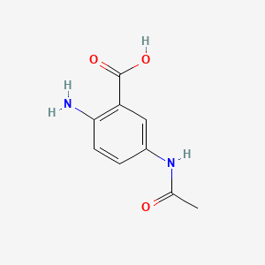 Chemical structure of 5-Acetamidoanthranilic Acid