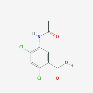Chemical structure of 5-Acetamido-2,4-dichlorobenzoic acid