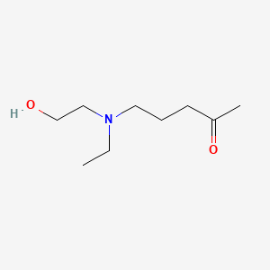 Chemical structure of 5-[Ethyl(2-hydroxyethyl)amino]-2-pentanone