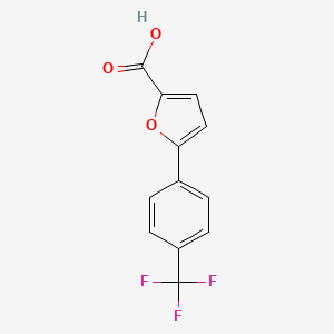 Chemical structure of 5-[4-(Trifluoromethyl)phenyl]furan-2-carboxylic Acid